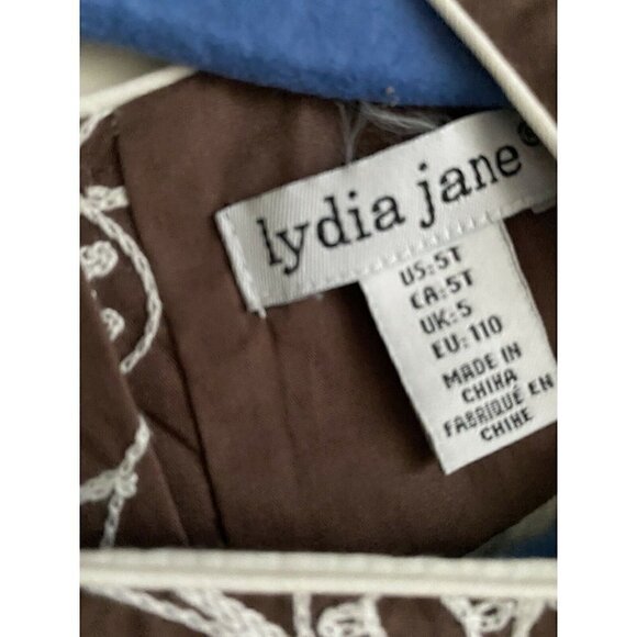 NWT Lydia Jane Brown Sleeveless Sz 5T Dress - Picture 4 of 4